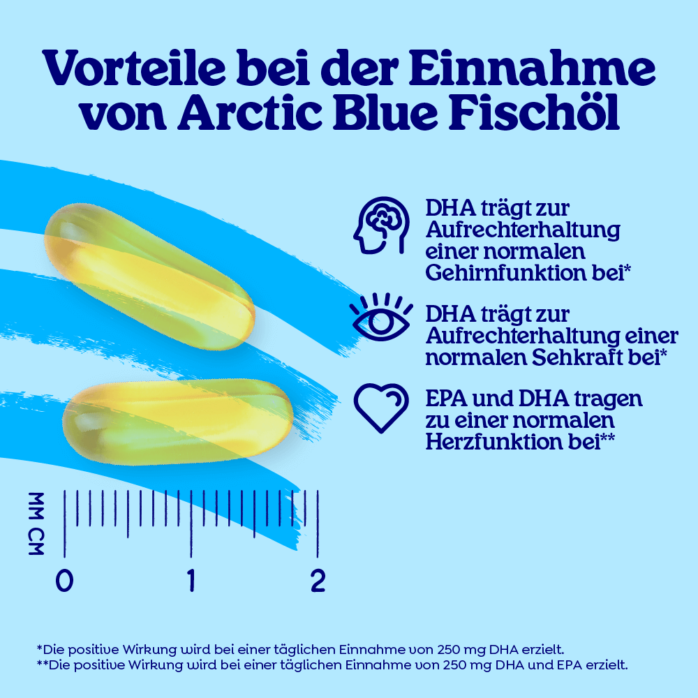 Arctic Blue Omega3 DHA- und EPA-Fischöl - MSC (60 große Kapseln)