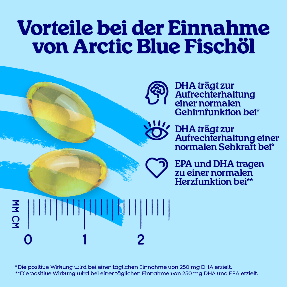 Arctic Blue Omega 3 DHA- und EPA-Fischöl - MSC (60 kleine Kapseln)