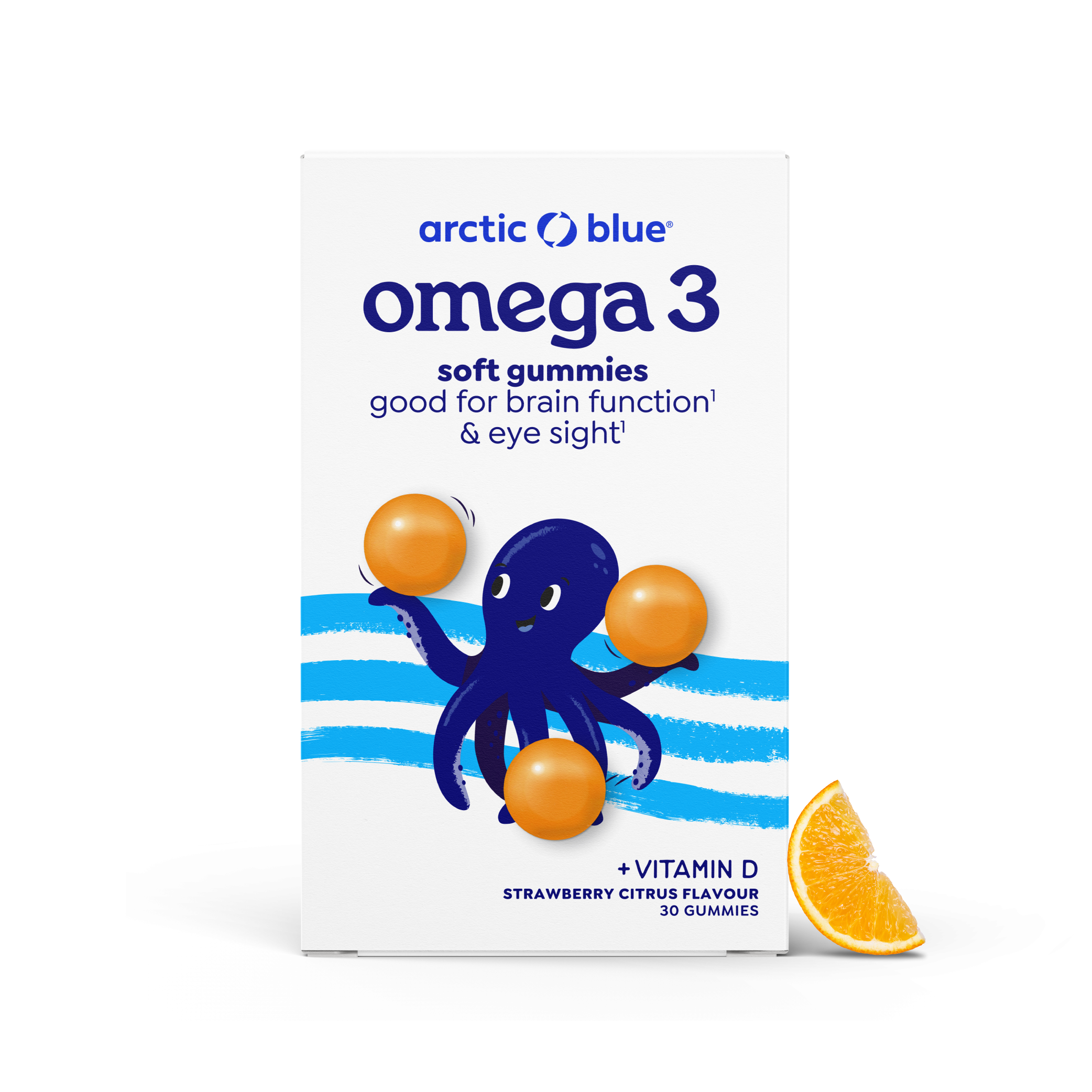 Arctic Blue Omega-3-Gummis DHA + EPA mit Vitamin D3 - MSC (30 Gummibärchen)