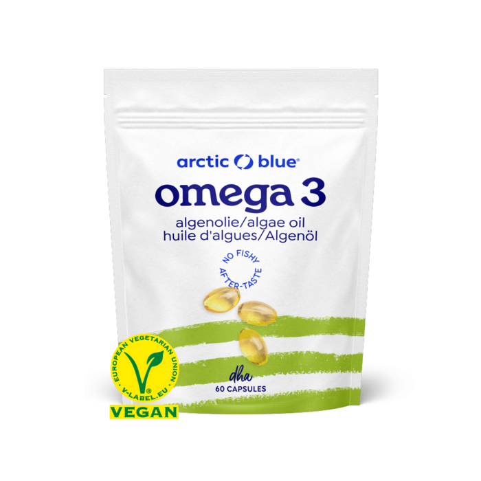 Arctic Blue Omega 3 Algenöl DHA - Vegan (60 kleine Kapseln)