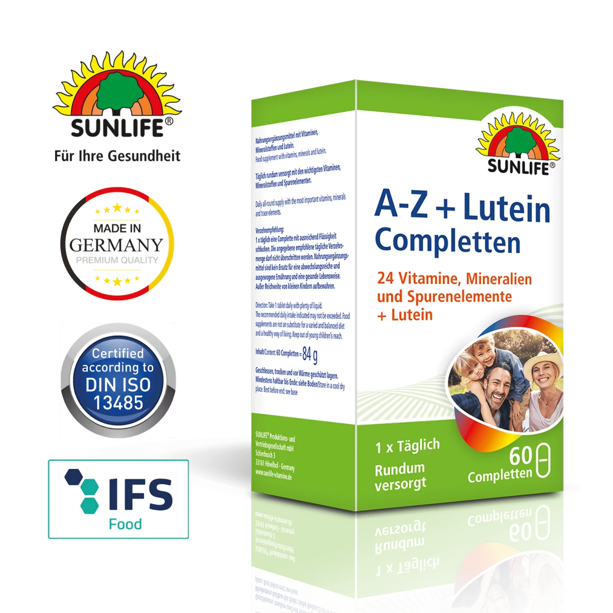 Sunlife | A-Z + Lutein Tabletten