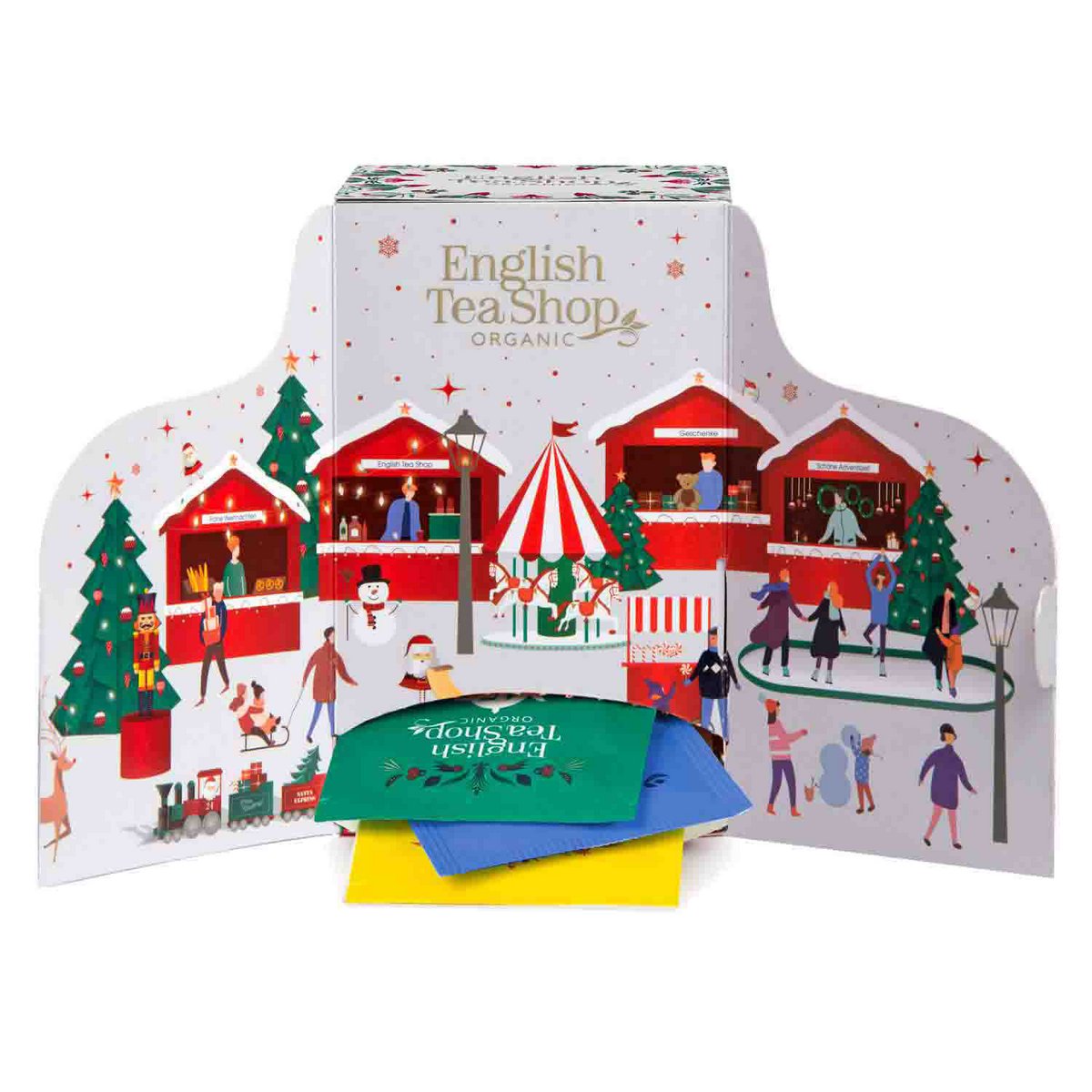 English Tea Shop Germany | Adventskalender - Weiß - 24 einzeln verpackte BIO-Tees