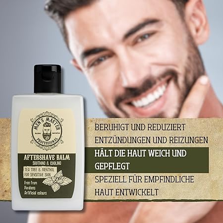 Mister33 Geschenkset mit Rasierschaum + Aftershave Balsam + Gesichtscreme - Männerpflege