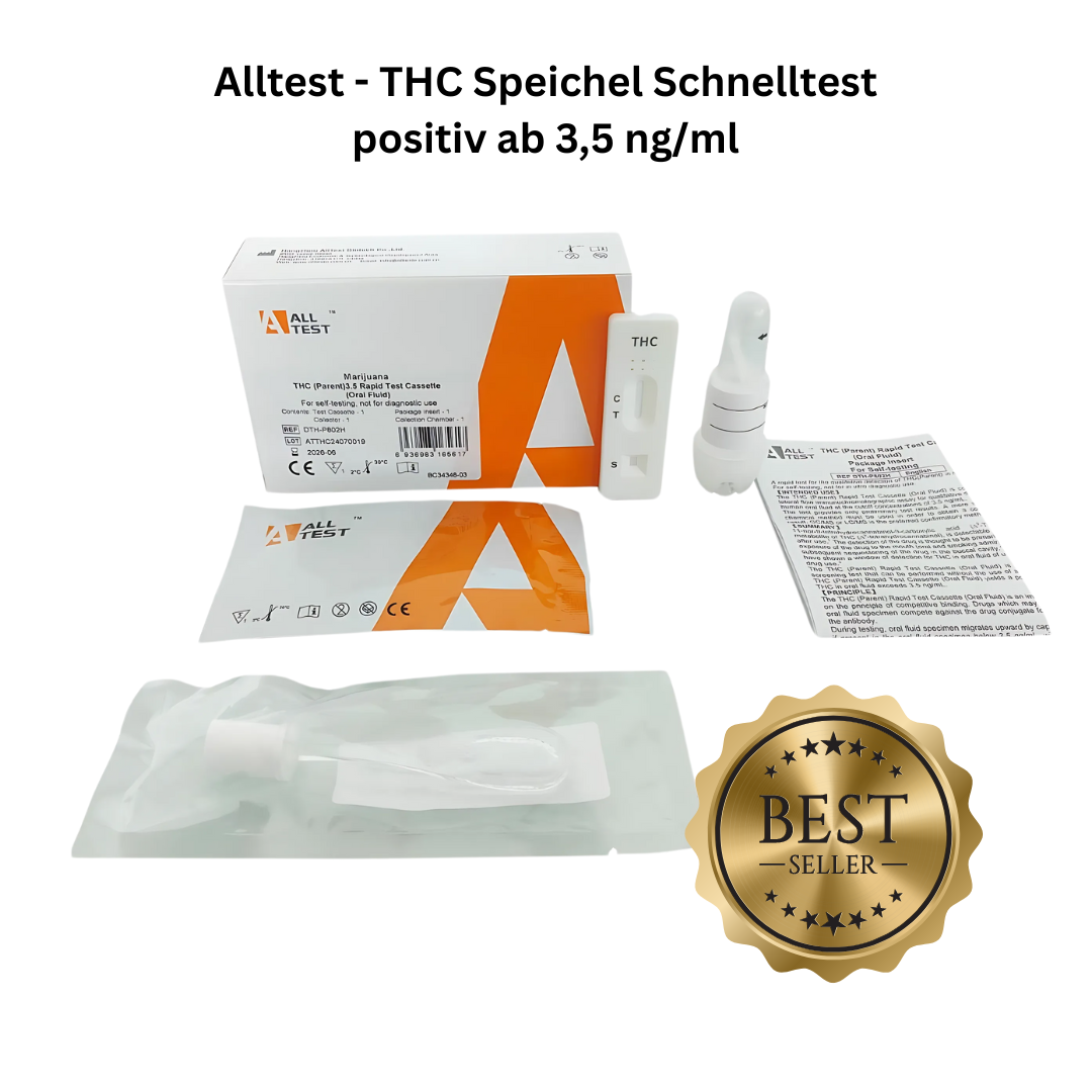 Alltest - THC Speichel Schnelltest positiv ab 3,5 ng/ml