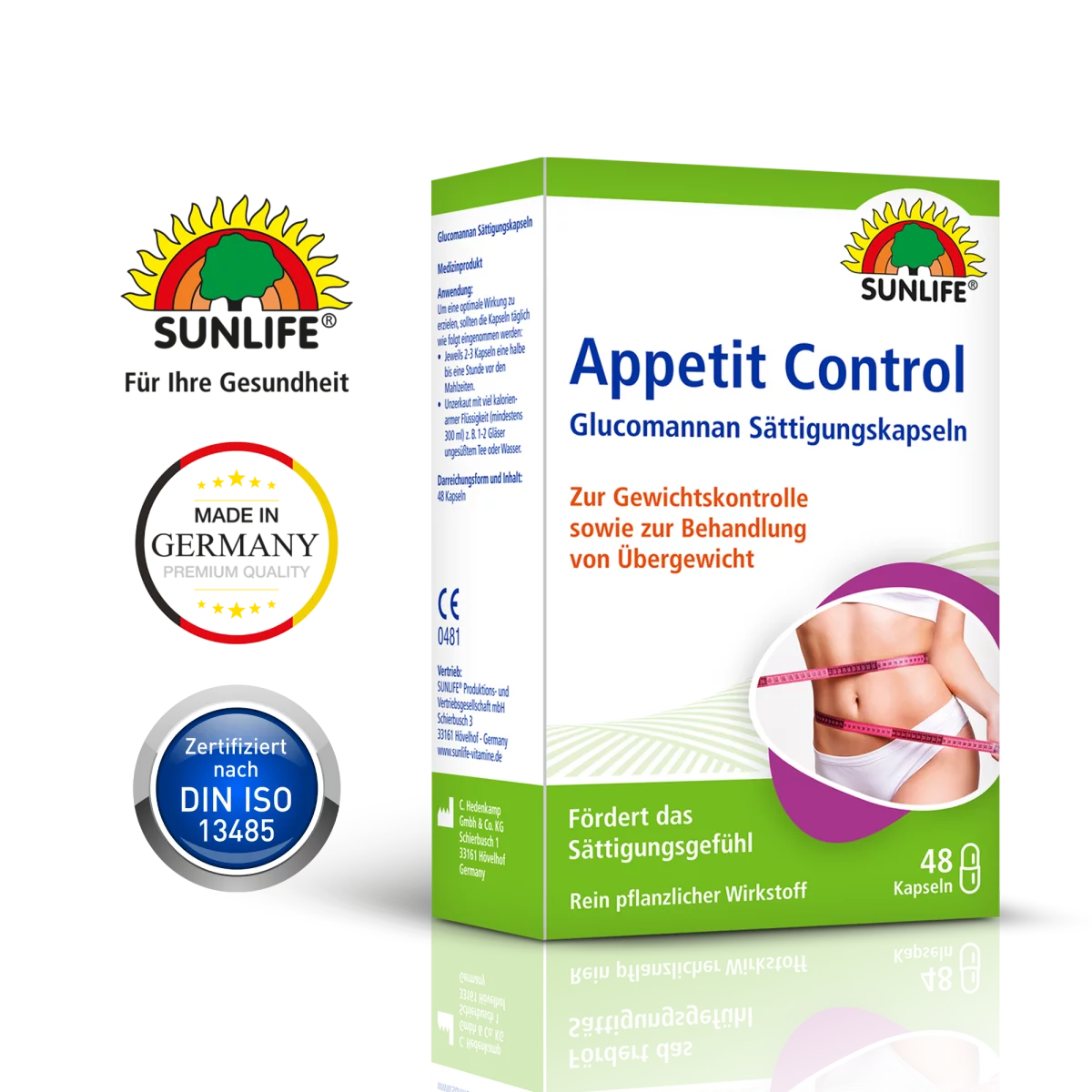 Sunlife | Appetit Control Glucomannan 48 Kapseln