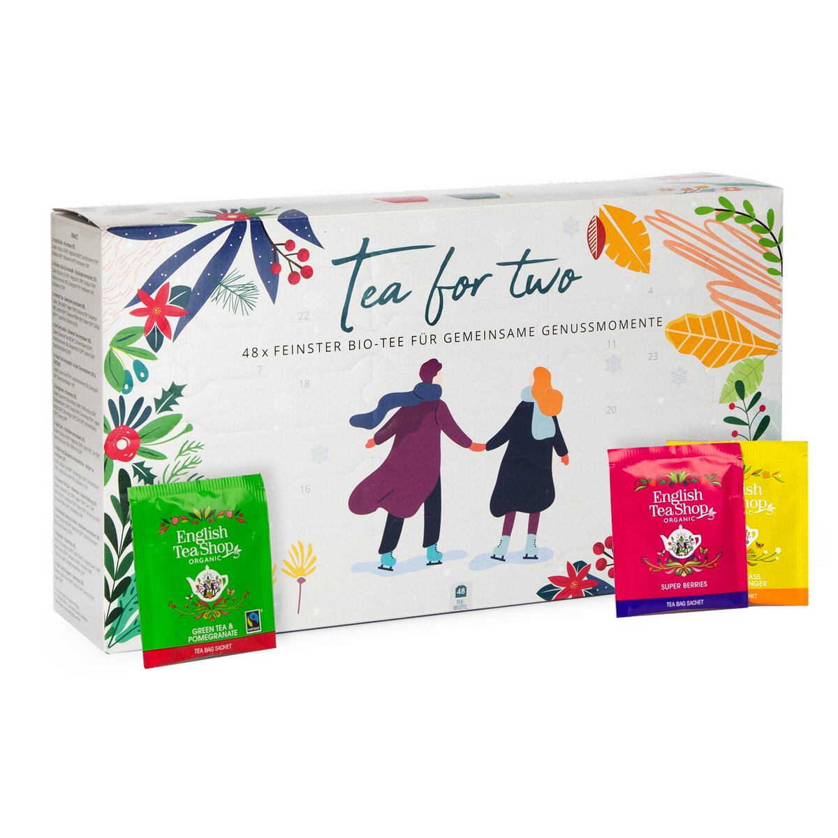 English Tea Shop Germany | Adventskalender "Tea for Two" - 48 BIO Teebeutel