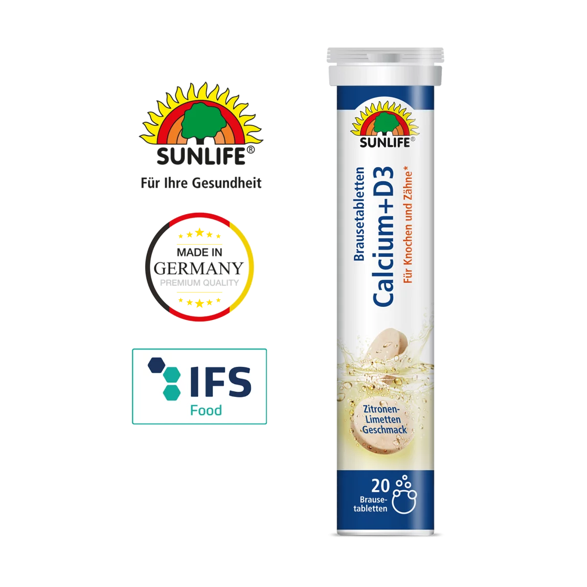 Sunlife | Calcium + Vitamin D3 Brausetablette