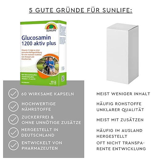 Sunlife | Glucosamin 1200 Aktiv Plus