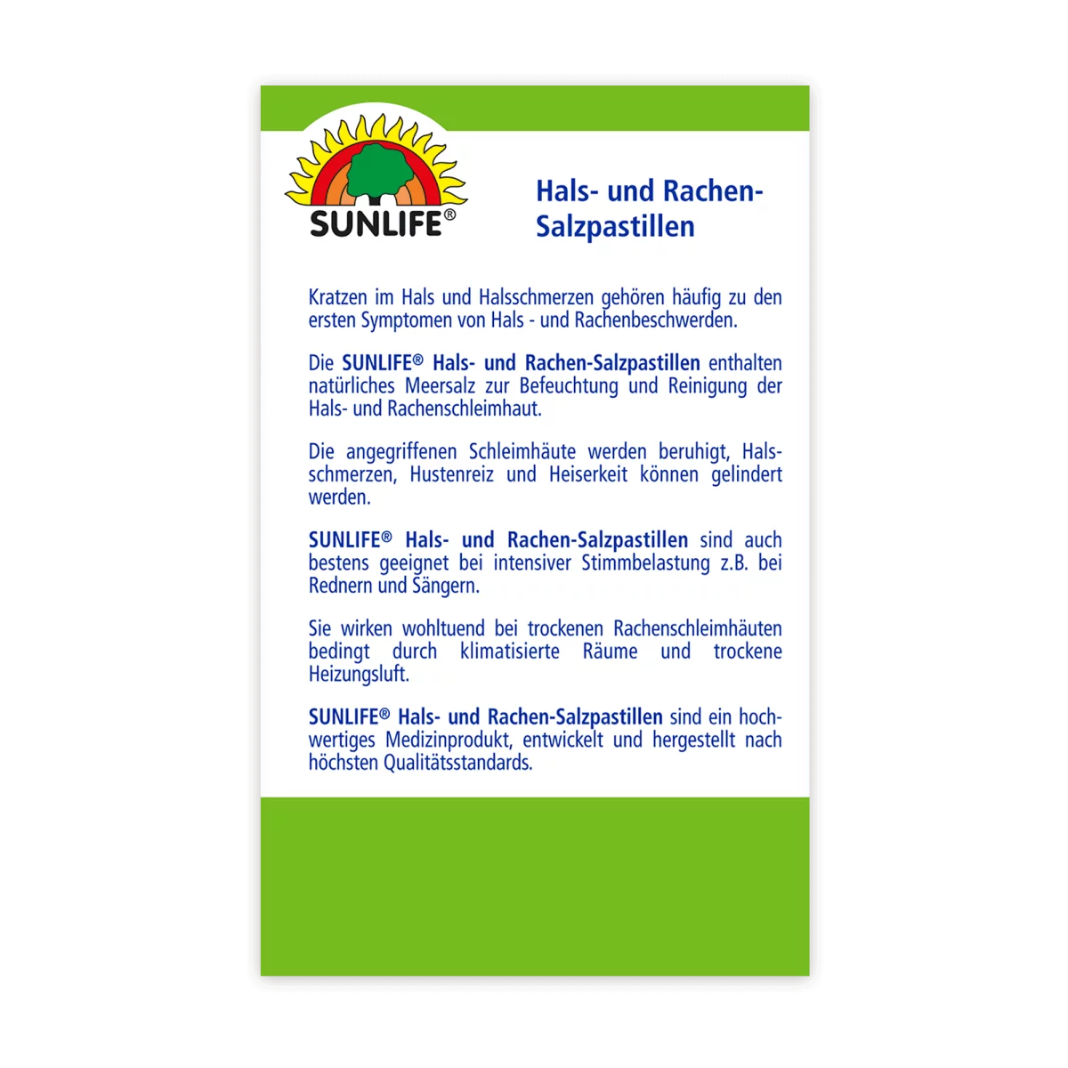 Sunlife | Hals- und Rachen- 36 Salzpastillen