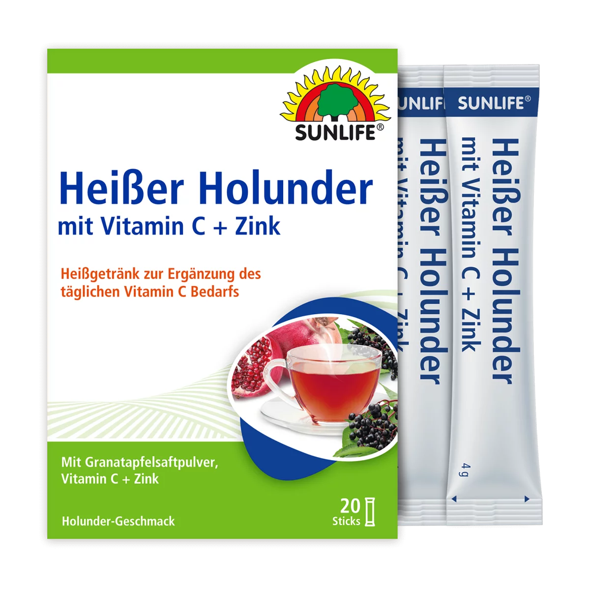 Sunlife | Heißer Holunder mit Vitamin C + Zink