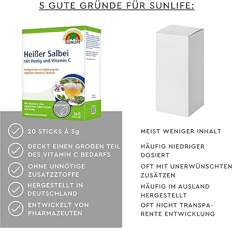 Sunlife | Heißer Salbei mit Honig und Vitamin C