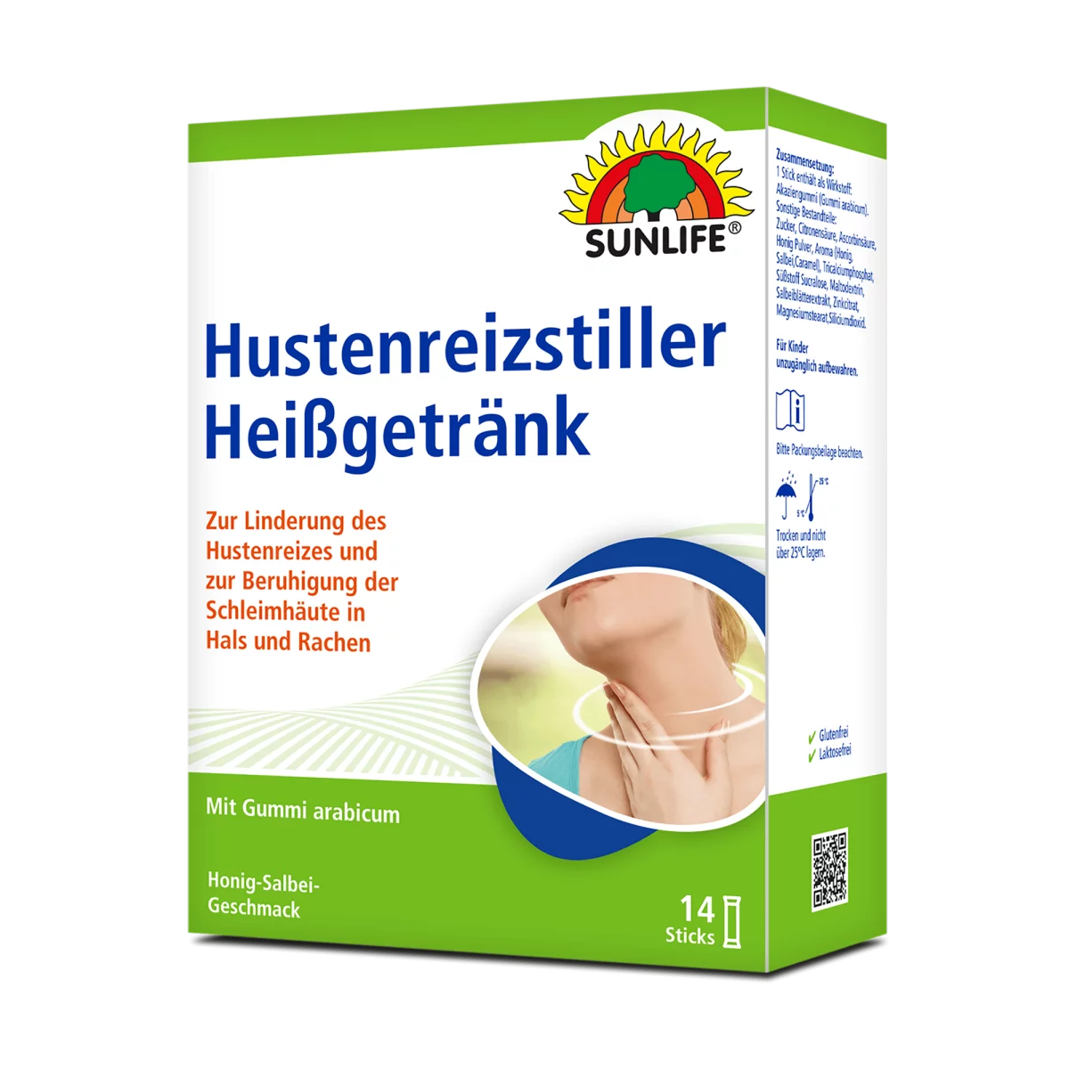 Sunlife | Hustenreizstiller Heißgetränk 14 Stk.