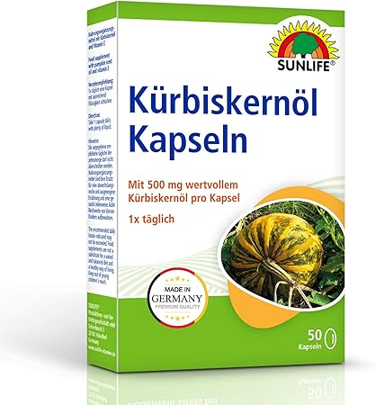 Sunlife | Kürbiskernöl Kapseln 50 Stk.