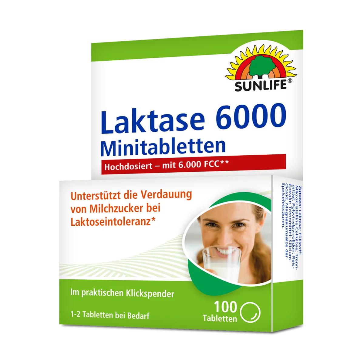 Sunlife | Laktase 6000 FCC Minitabletten