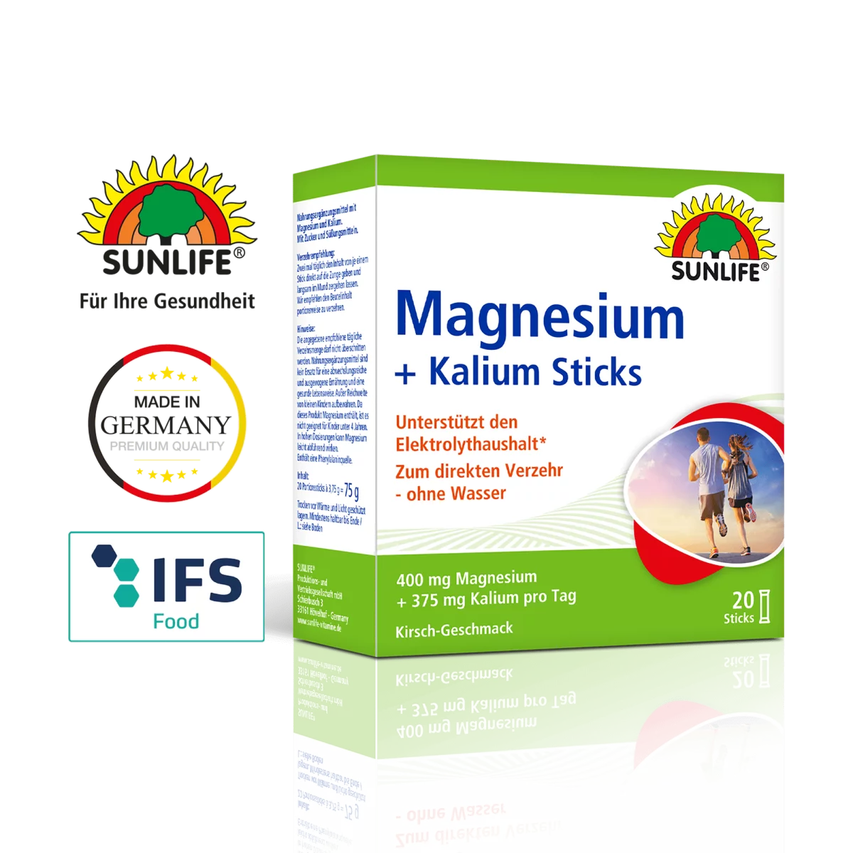 Sunlife | Magnesium 400 mg + Kalium Sticks