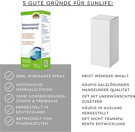 Sunlife | Meerwasser Nasenspray 20ml