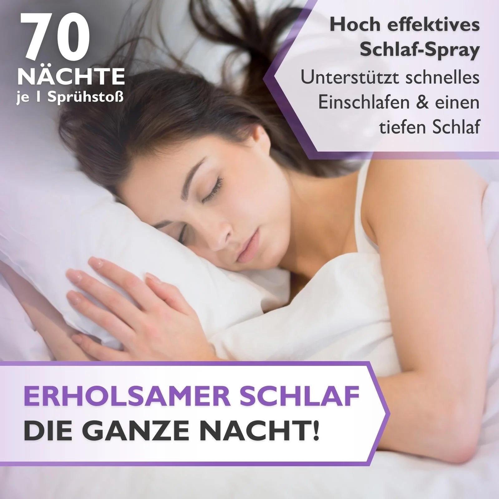 Code Vital Melatonin - Lavendel- Baldrian Relax Spray - Für erholsamen SCHLAF