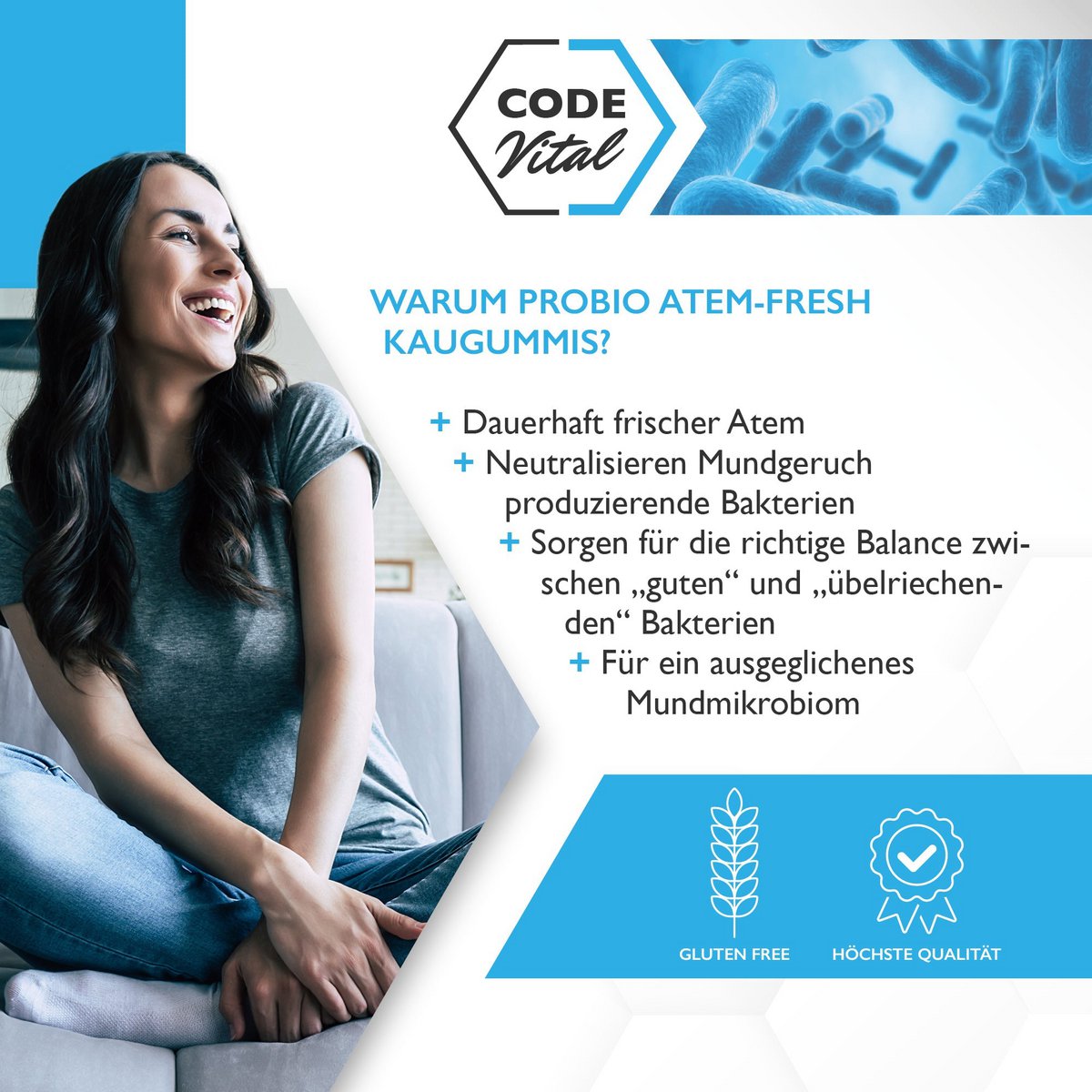 Code Vital Probio Atem-Fresh gegen Mundgeruch