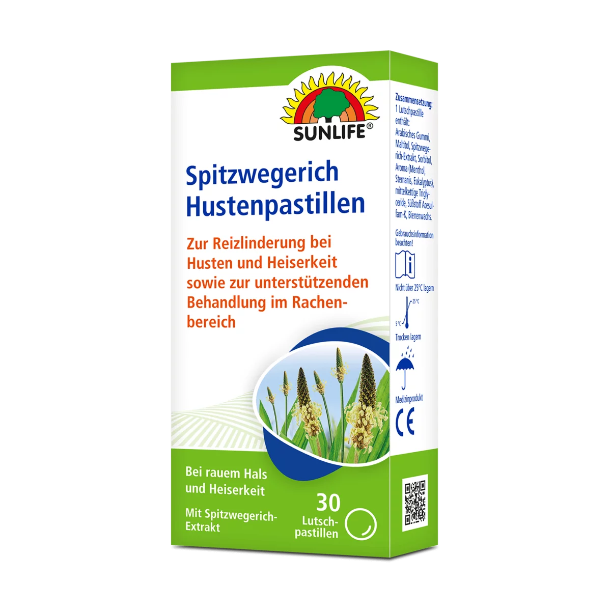 Sunlife | Spitzwegerich Hustenpastillen 30 Stk.