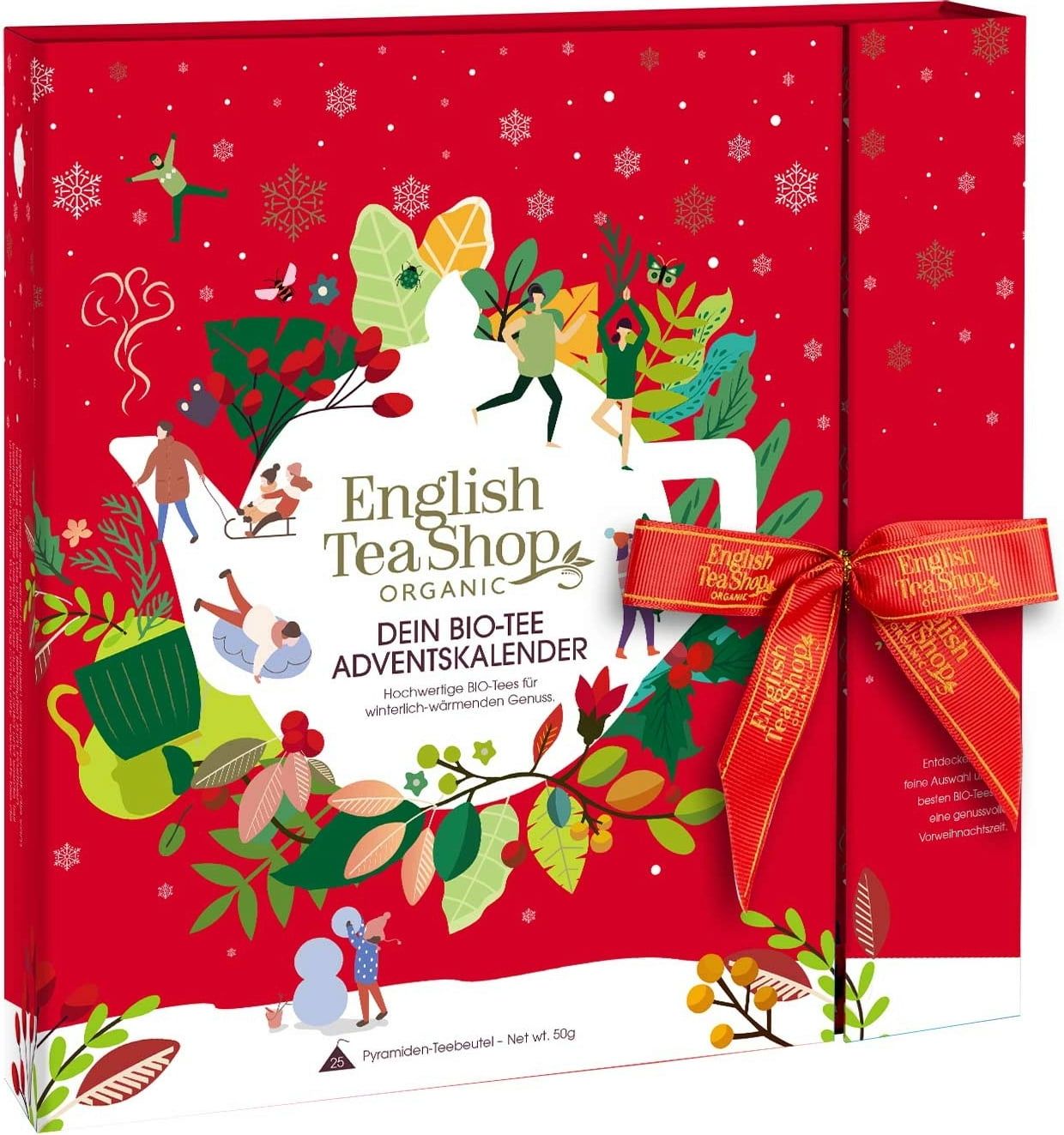 English Tea Shop Germany | Teebuch Rot Adventskalender "Red Christmas"