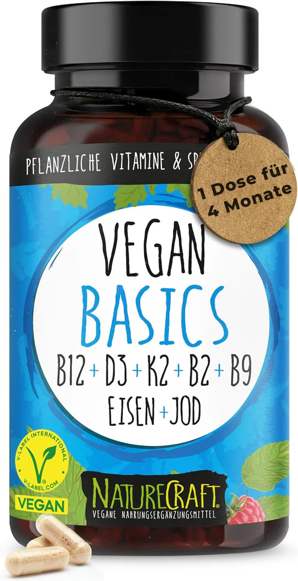 NatureCraft | Vegan Basics Vitamin-Komplex - 120 Kapseln