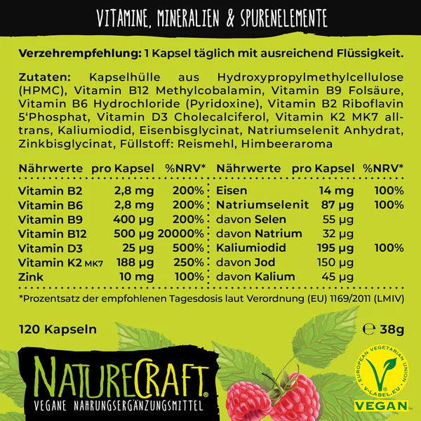 NatureCraft | Vegan All-In-One - 120 kapseln