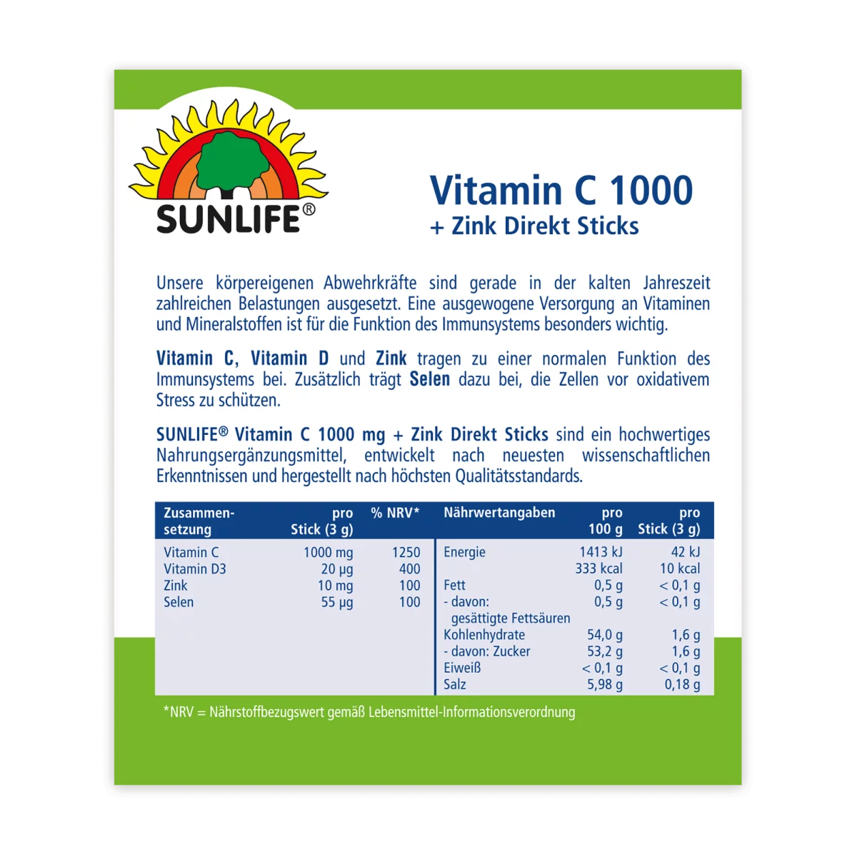 Sunlife | Vitamin C 1000 Sticks