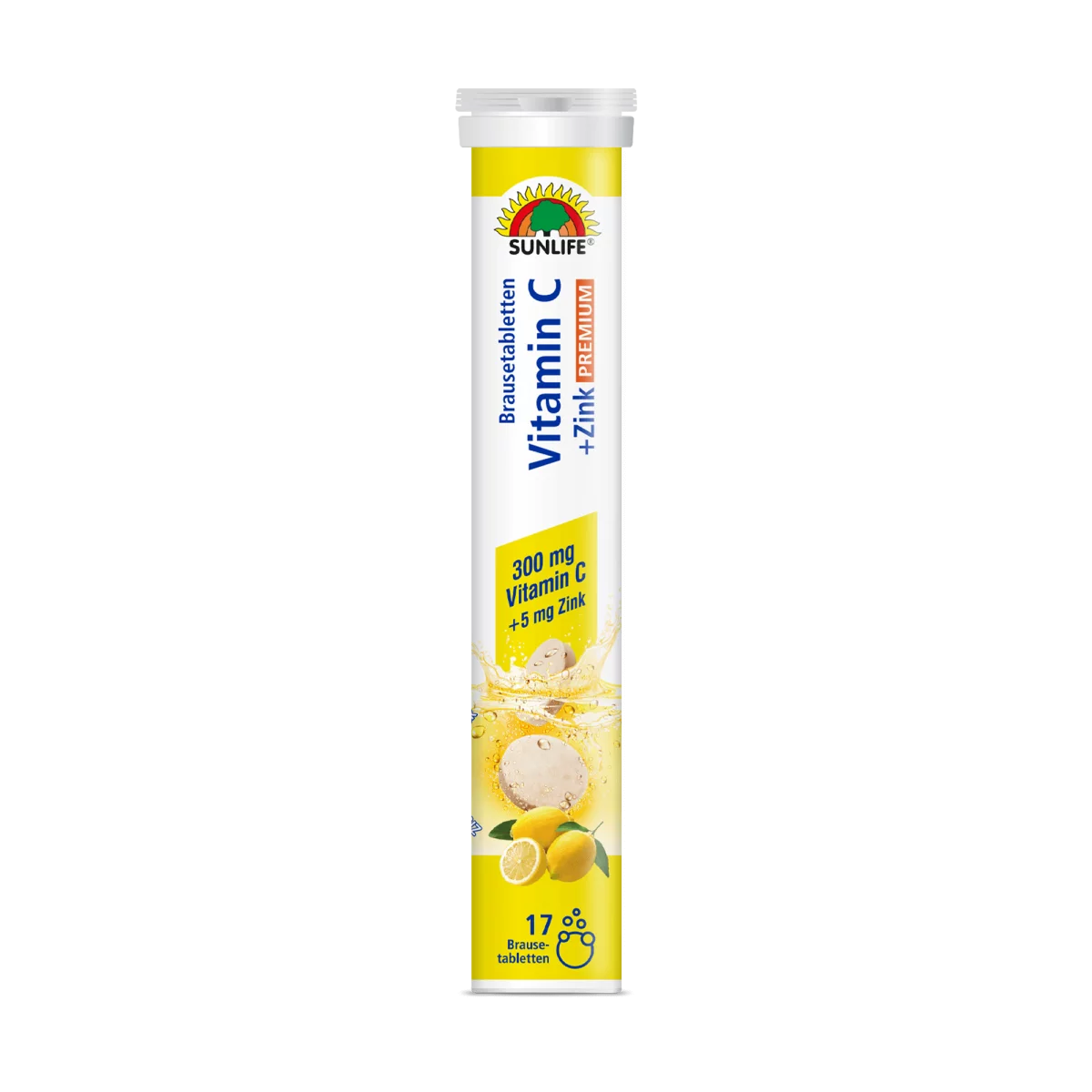 Sunlife | Vitamin C + Zink Brausetabletten - Premium hochdosiert