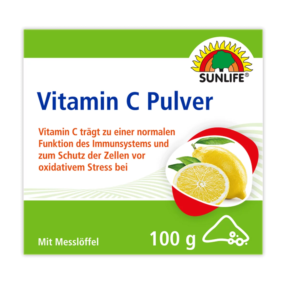 Sunlife | Vitamin C Pulver mit Zitronengeschmack