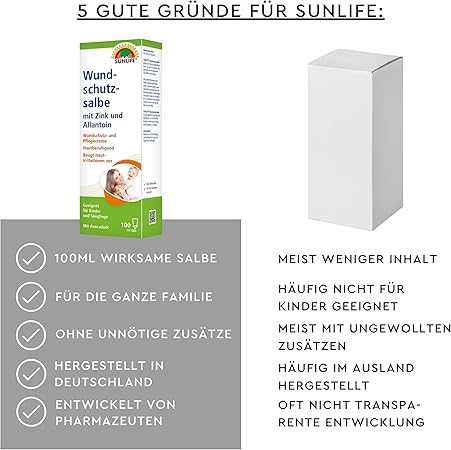 Sunlife | Wundschutzsalbe mit Zink und Allantoin