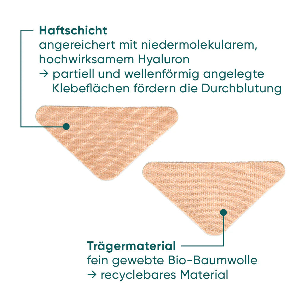 APRICOT I Zornesfalten Pads mit Hyaluron - Beige - 100 Behandlungen