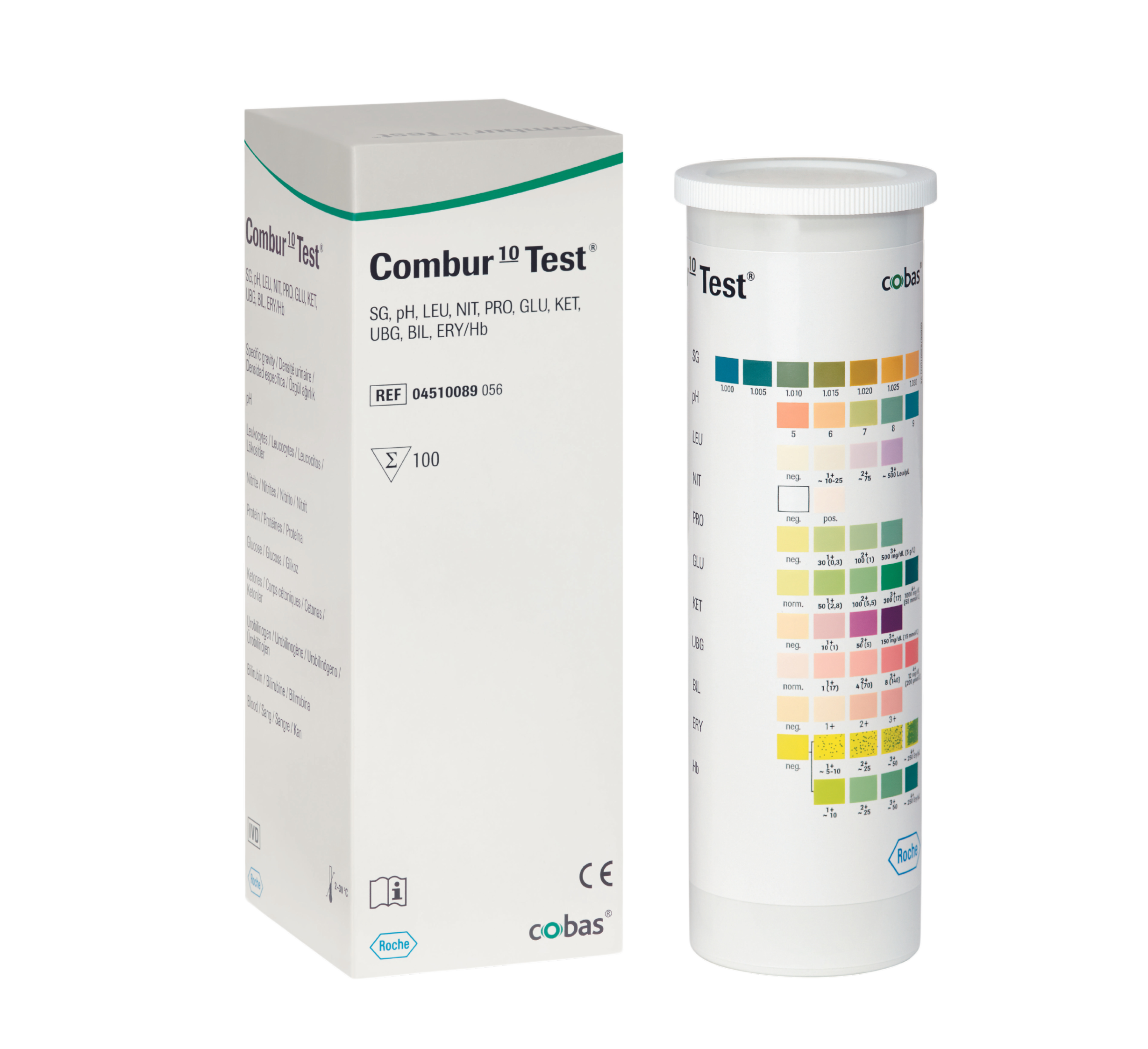Roche | Combur 10 Test® | 100 Urinteststreifen