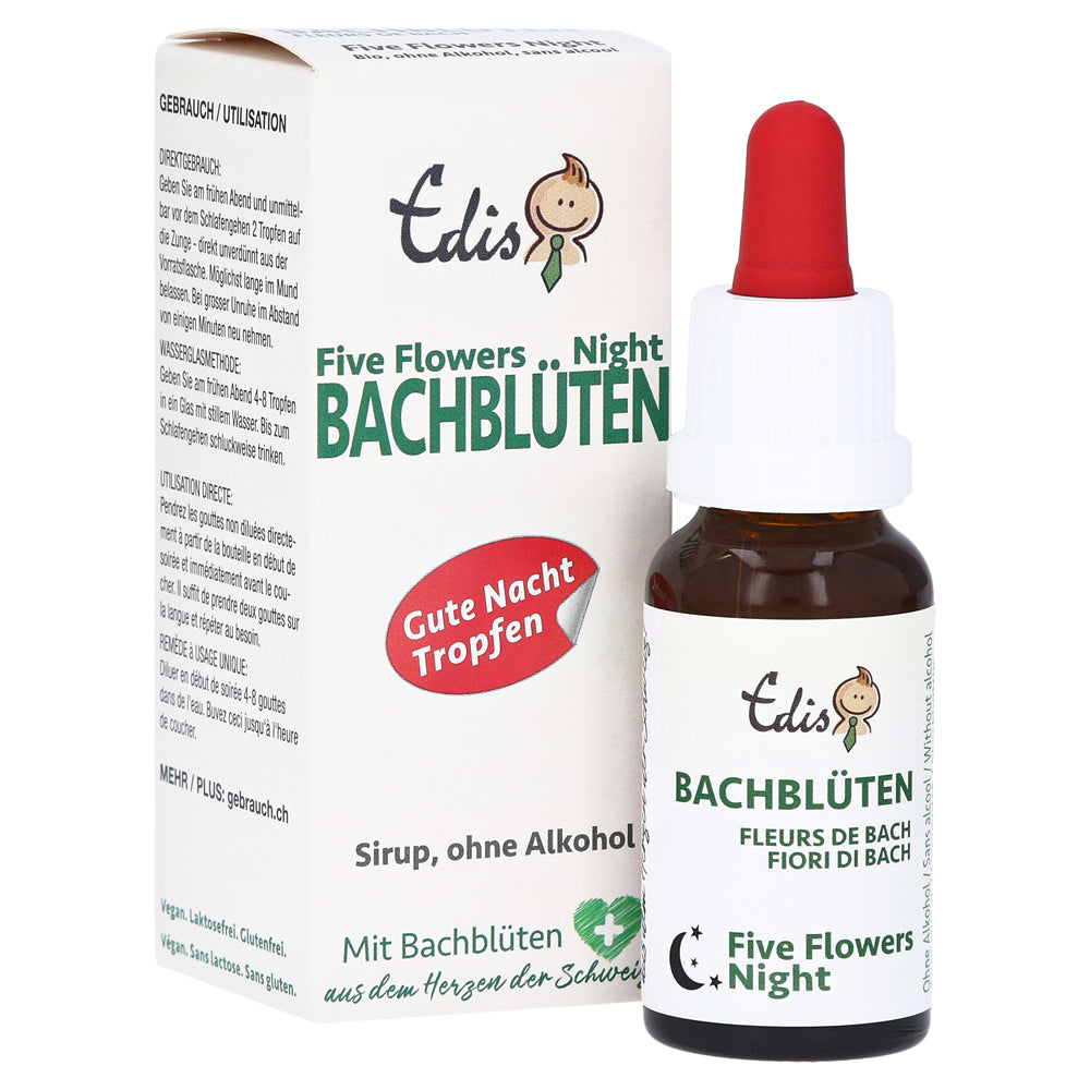 Edi Five Flowers Bio Bachblüten alko-frei Gute Nachttropfen