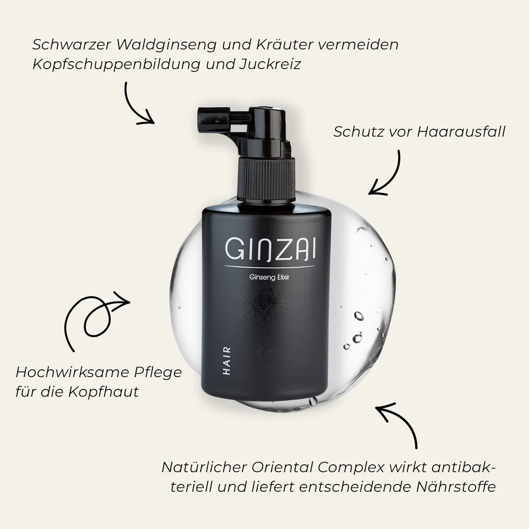 GINZAI I Haarpflege-Elixir mit Ginseng I 100 ml