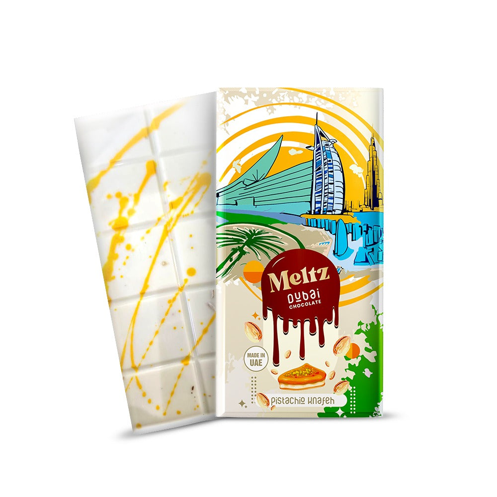 Meltz White Original Dubai Schokolade - Pistazien knafeh - Made in Dubai