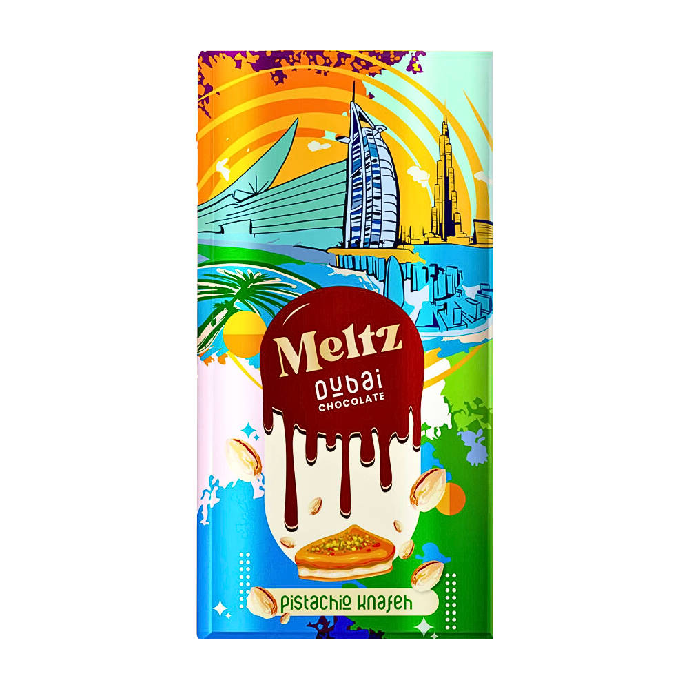 Meltz Original Dubai Schokolade - Pistazien knafeh - Made in UAE